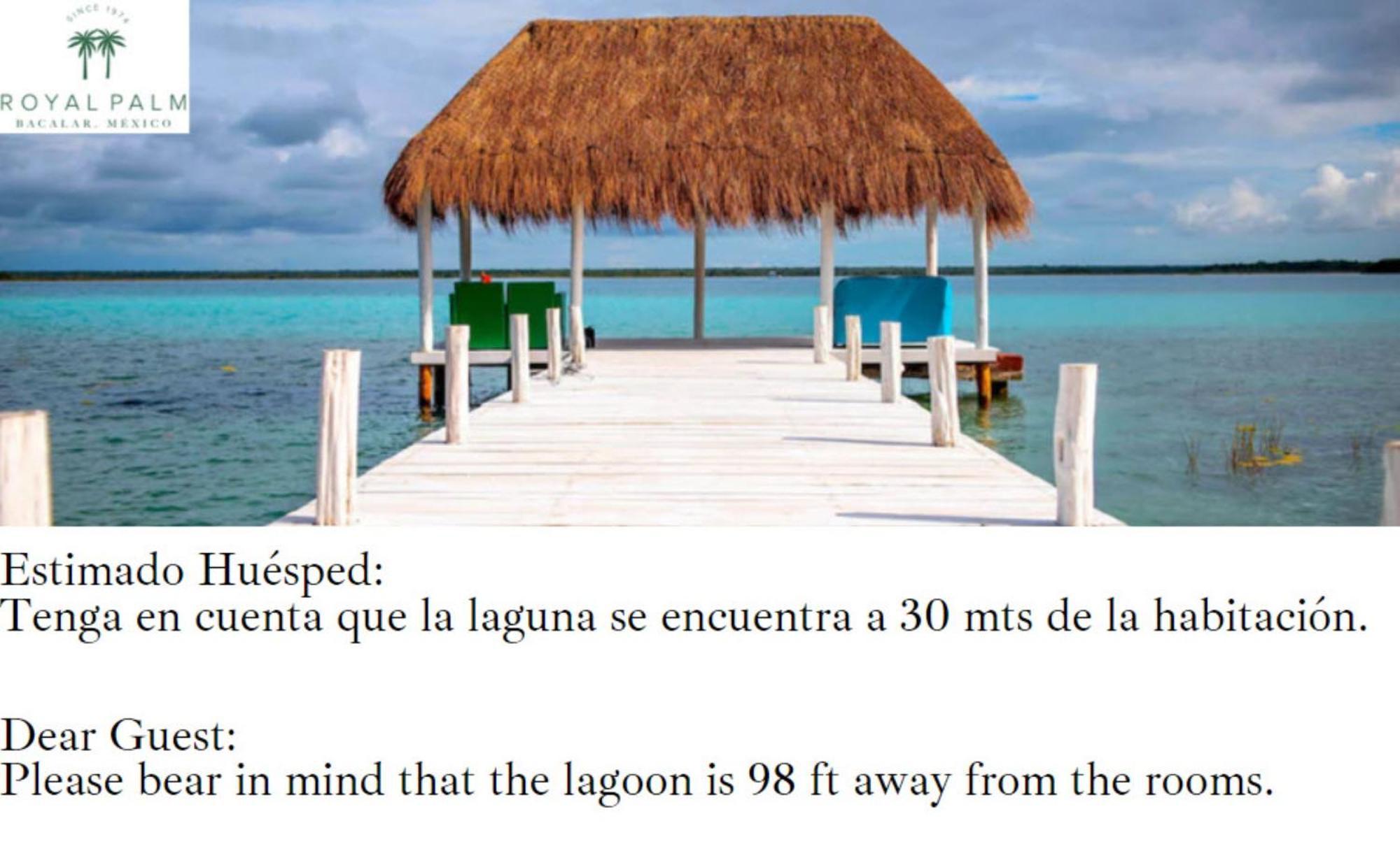 Royal Palm Bacalar Cabanas & Lagoon Club Rom bilde
